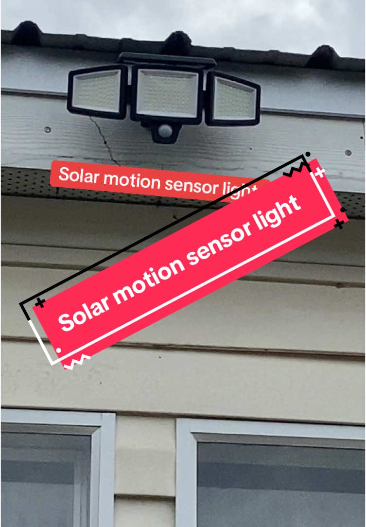 This solar motion sensor outdoor light is great for dark areas where you have no outlets its powered by the sun #motionlight #solar #solarmotionlight 