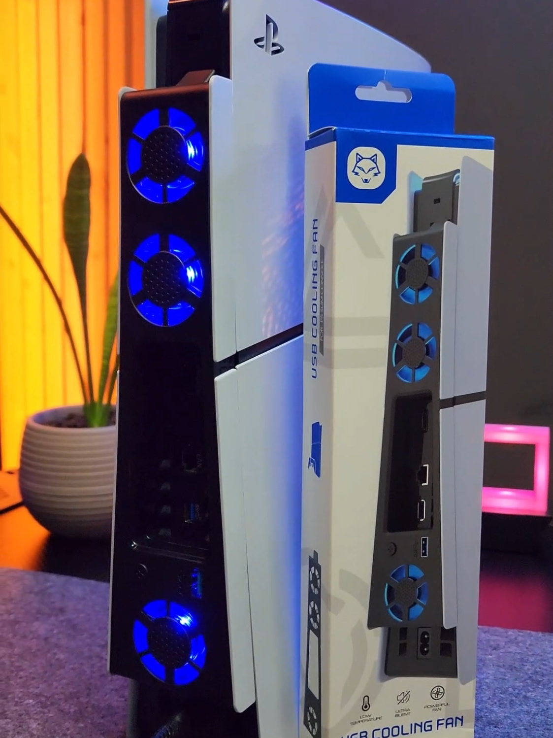 🎮¡Dale un respiro a tu PlayStation 5!❄️ ¿PlayStation 5 Slim, Fat o Pro? Sea cual sea tu modelo, este fan cooler es tu aliado perfecto. 💨 Se instala fácilmente en la parte trasera y optimiza la ventilación, manteniendo tu consola fresca incluso en sesiones de juego intensas. 🎮🔥 ✔️ Reduce altas temperaturas ✔️ Prolonga la vida útil de tu PS5 ✔️ Compatible con posición vertical y horizontal (¡recomendamos horizontal!) #ps5 #playstation5 #GamingCommunity #gamerspanamá #panama 