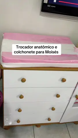 Trocador anatômico de cômoda e colchonete para carrinho moisés, link na bio 🩷 #trocadordebebe #enxovaldebebe #enxovalshoppee #maternidade #gestante #vaiprofy 