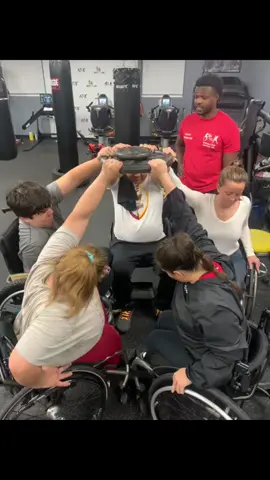 Teamwork! Our Adaptive Boxing Club building team support and communication under Coach Marquise’s Tutelage  Check them out @DPI Adaptive Boxing Club 🥊🥊🥊 #everyoneatanylevel #strokesurvivor #msawareness #msawareness #sciawareness #spinabifida #cerebralpalsy #tbisurvivor #amputee #letsgo #dpiadaptivefitness #everyone #Fitness 