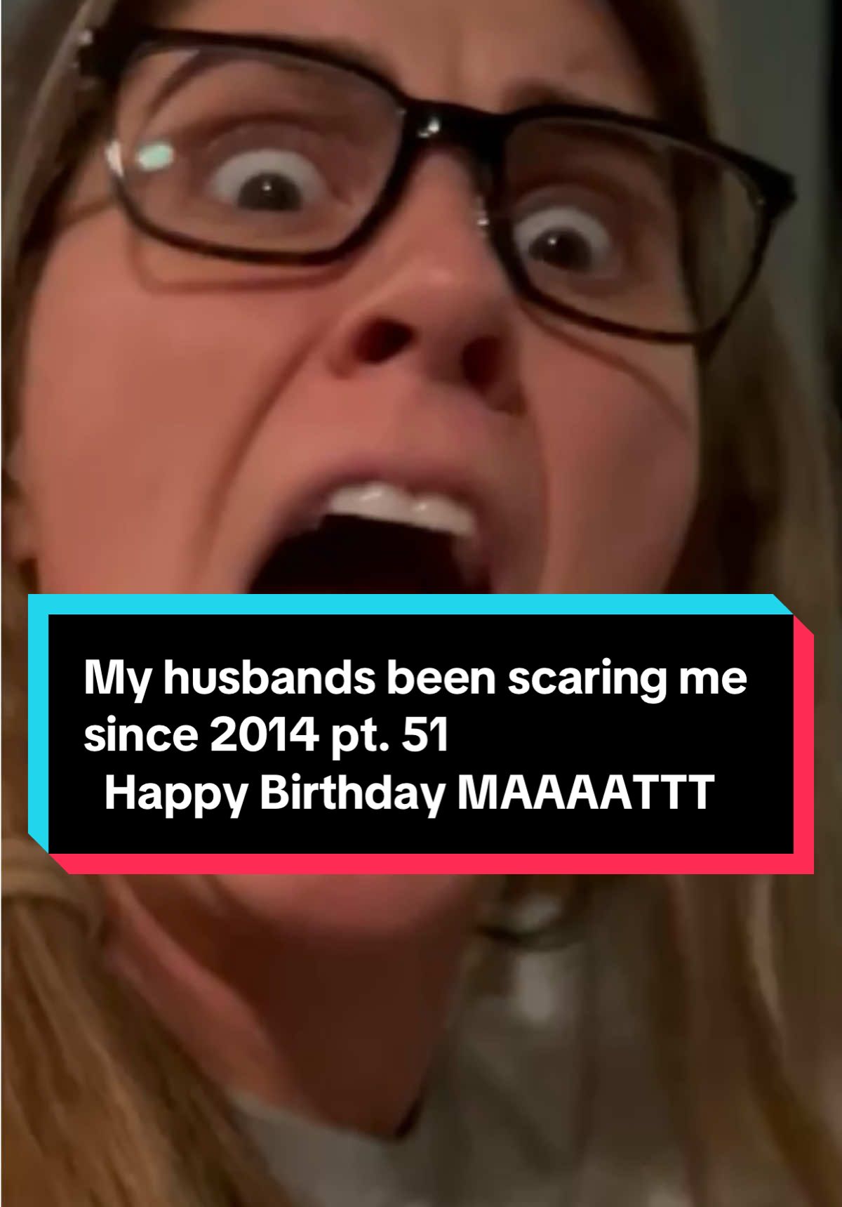 Matts birthday WOULD BE Friday the 13th. Love you MAAAATTT!! We all do. #fyp #foryou #fypシ #viral #husbandprank #scareface #scarevideos 
