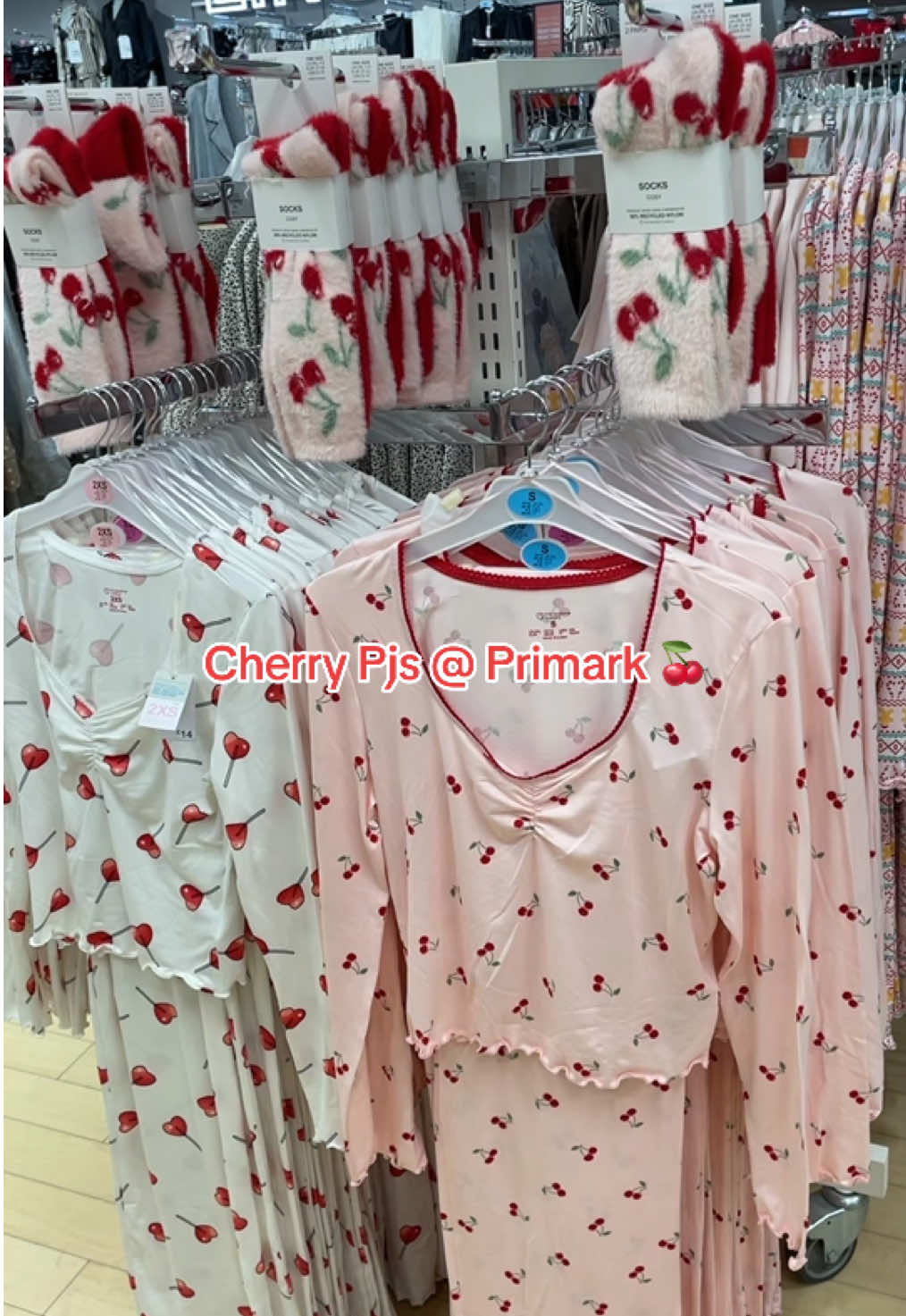 🍒🍒🍒 #primark #primarkhaul #primarkfinds #primarknewin #primarkuk #pjs #pyjama #pyjamas #primarkpyjamas #cherry @Primark 