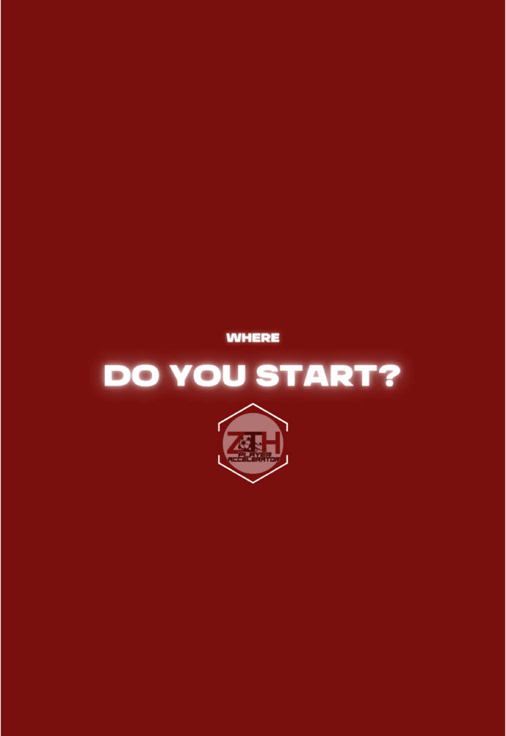 Where do you start? 