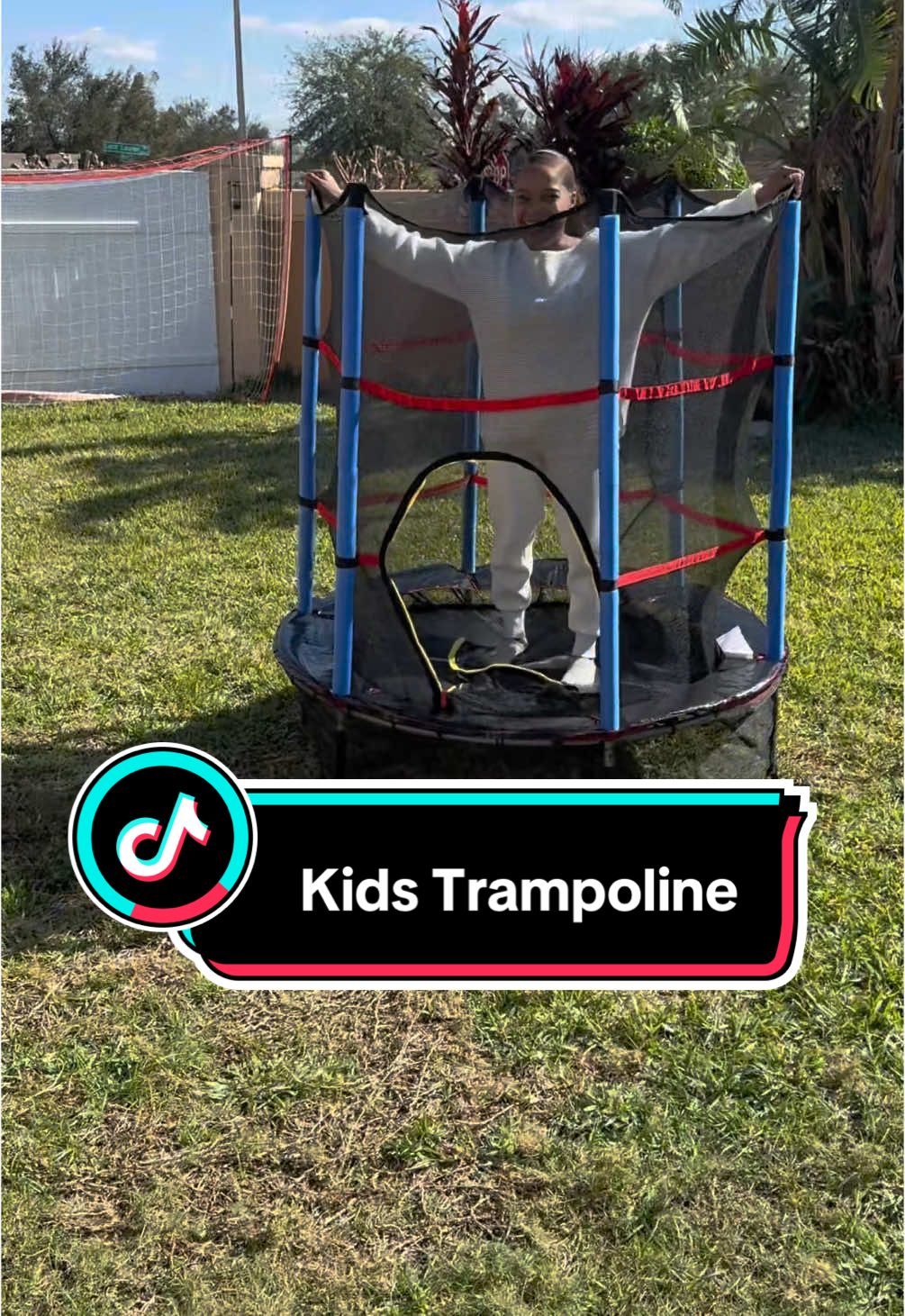 This is the perfect trampoline for the kids. It also comes with a safety ecnlosure too! #trampoline #kidstrampoline #trampolinepark #trampolinechallenge #trampolinetricks #trampolines #giftsforkids #kidsexercise #exerciseforkids  #tiktokshopholidayhaul #tiktokshopfallsale #treasurefinds #spotlightfinds #ttsdelight #giftguide #ttsdelightnow #ttslevelup #newyearnewaura #mademyyear #shoplatinowned #tiktokshopcreatorpicks #tiktokshoppicks 