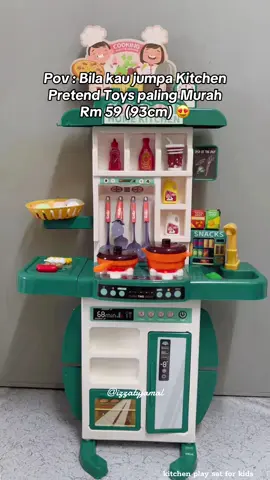 Best plak main Kitchen Play Set ni macam yang real punya..memang suka laa anak2 dapat benda ni..harga pun murah antara yang lain..berbaloi sangat👍 #kitchenplayset #kitchenplay #mainanmasak #dapurmainan #mainananak #mainanviral #mainanmasak #mainananakanak #mainanmurah #mainan #fyp 