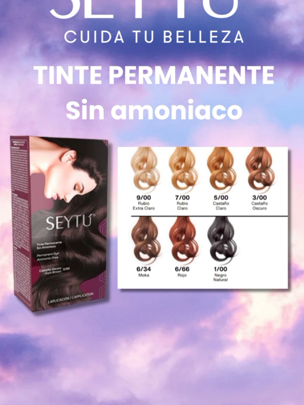 Tinte permanente Seytú #seytu #tintepermanente #belleza #distribuidorindependiente 