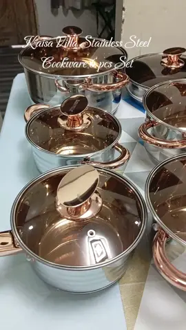 Yung ganda at tibay na hanap mo sa isang cookware,nasa Kaisa Villa Cookware 6pcs.set yan..Get mo na habang naka discounted price. #cookware  #cookwareset #kitchenware  #stainlesscookware  #casserole #pot  #kaisa 