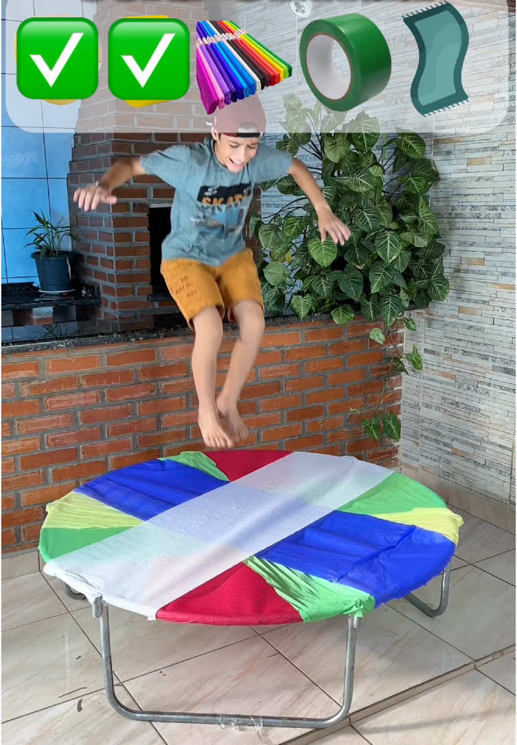 Qual trampolim será o mais forte?!😱 #experimento #curiosidades #brincadeira 