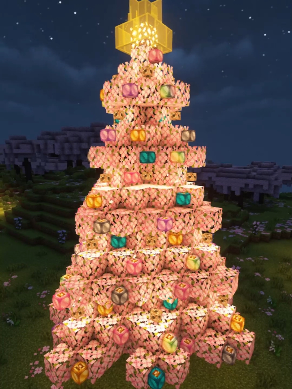 Minecraft Cherry Blossom Christmas Tree 🌸🎄  #minecraftbuilds #minecraftidea #minecraftcherryblossom #minecraftbuilds #minecraftbuilding #minecrafttip #minecraftfantasy #minecraftcottagecore #minecraftwhimsical #cottagecore #whimsical #fantasy #cozygames #minecrafttree #customtree #minecraftcustomtree #minecraftchristmas #christmas #christmastree #pinkchristmas 