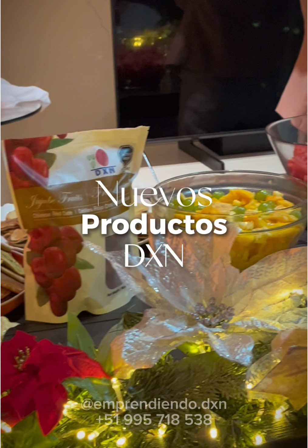 Lanzamiento de nuevos productos DXN Perú #🇵🇪 #dxn #saludable #mielsaludable #frutossecos #datiles 