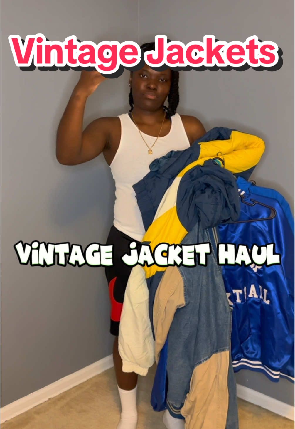 Vintage Jacket Haul 🧥 #vintageclothes #streetwear #streetwearstyle #StreetStyle #vintagestyle #StreetFashion #thrifthaul #thrifting #90sfashion #vintagefashion #tryonhaul #CapCut 