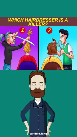 Riddle test: which barber is the killer?#riddle 