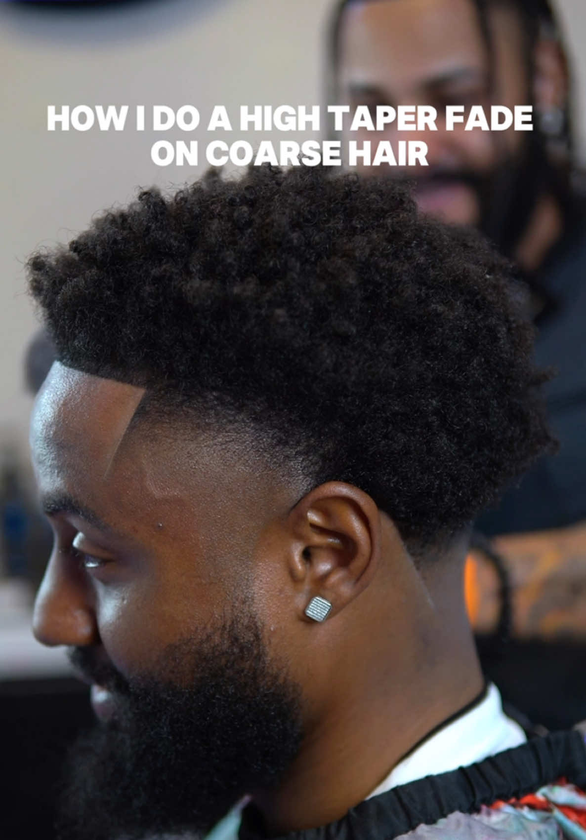 HIGH TAPER FADE TUTORIAL!  (COARSE HAIR/ AFRO / CURLS)  @BaBylissPRO Barber  TUNE IN! SHOULD WE BRING THIS ONE TO YOUTUBE?  BARBERS IF THIS HELPS DROP SOME LOVE IN THE COMMENTS 🙌 #haircuttransformation #haircuttutorial #hightaperfade #hightaper #barbers #education #style #fyp #fypシ #trending 