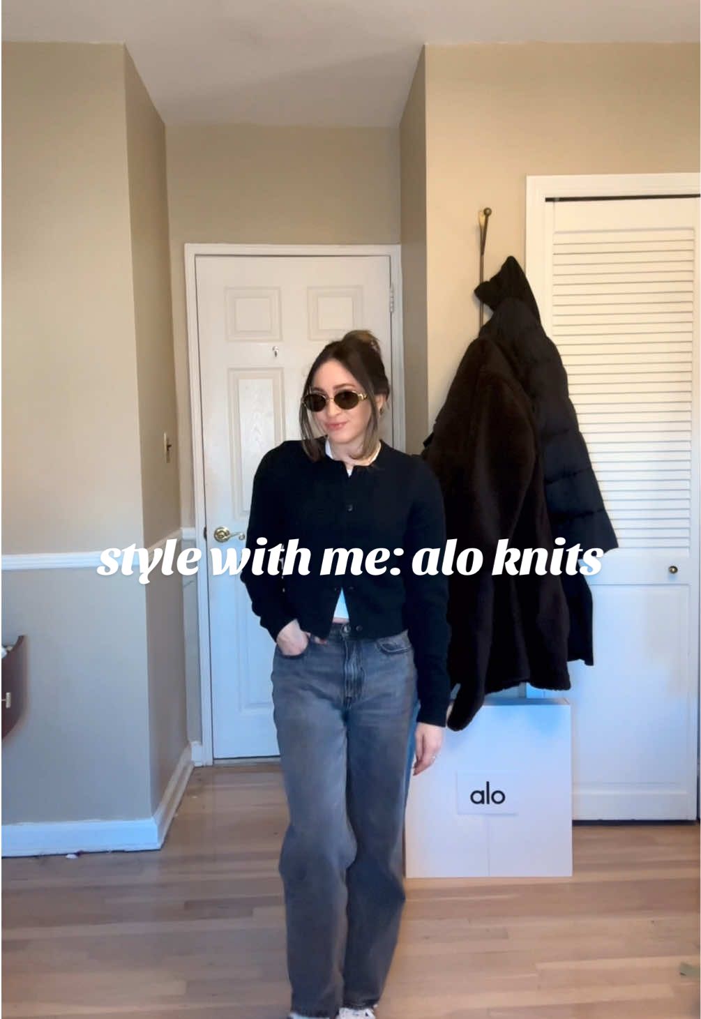 style alo knits with me 🧶 ✨#MiniVlog  #FashionVlog #vloglife #FashionTok #OOTD #getreadywithme #recents #casualoutfits #casualstyle #whatiwore #todaysoutfit #fashionideas #whattowear #oufitinspo #coolgirlbrands #imobsessed #teamwork #aritzia #alo #abercrombie 