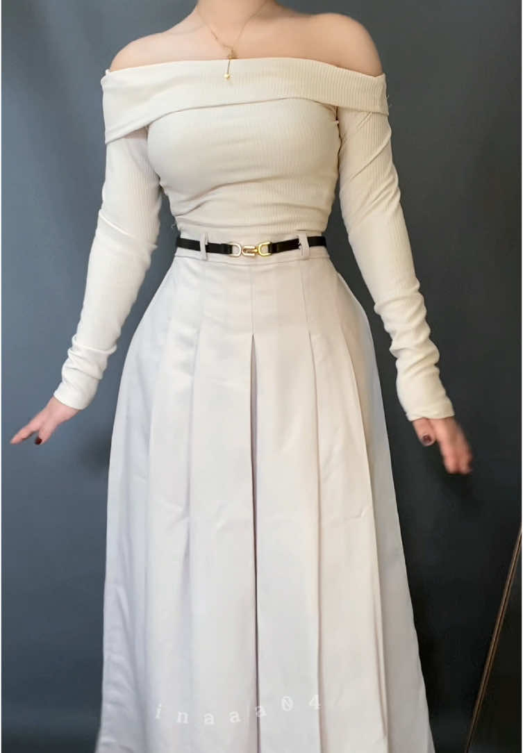 #floplated #racunshopeehaul #racunshopee #spillracuntiktok #outfitideas #midiskirt #atasansabrina 