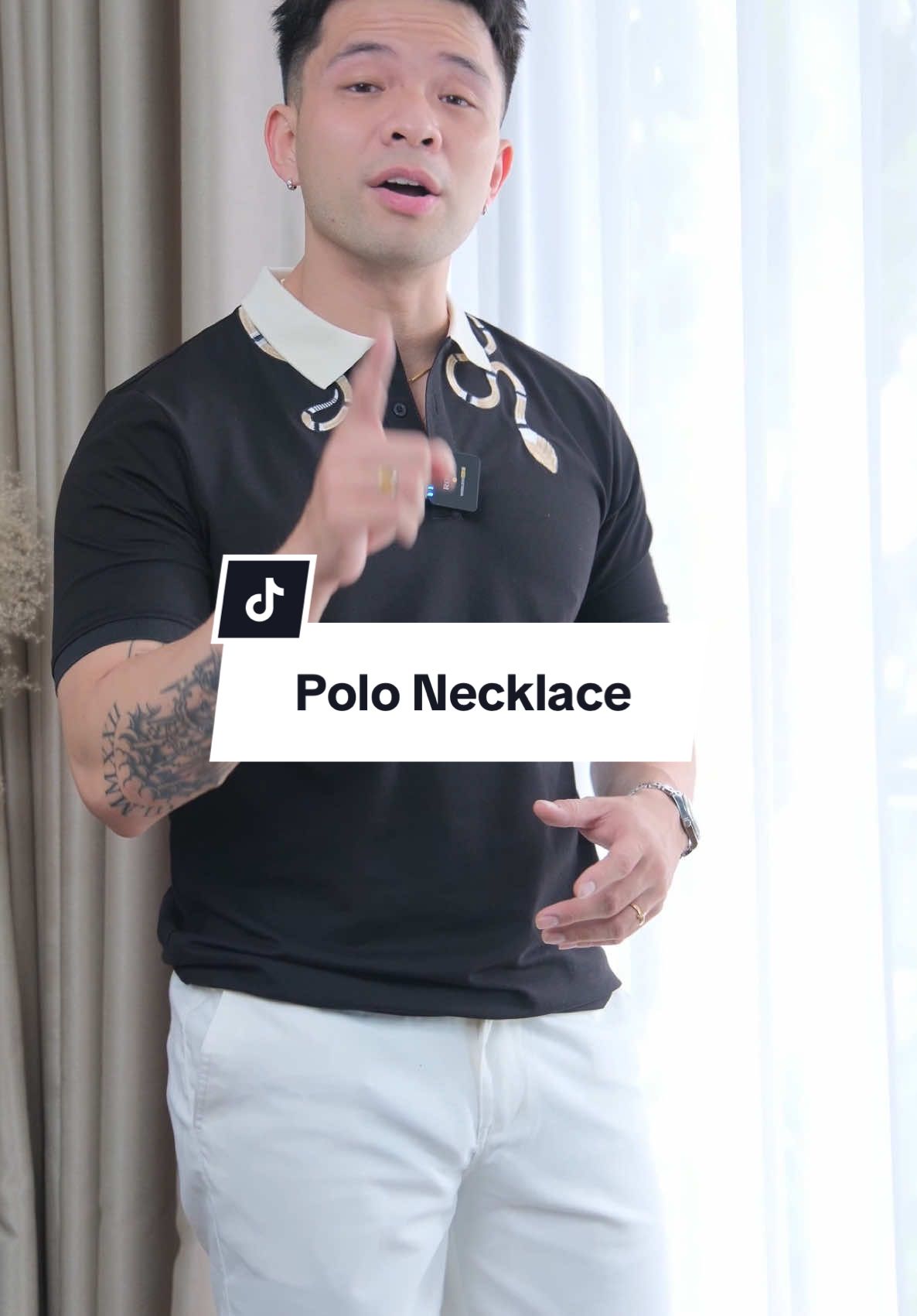 Tết năm nay ra đường anh em không phải lo mặc gì nữa rồi, chốt đơn ngay em áo polo Necklace thoi nào #samtetbungsac #2025 #feaer #thoitrangnam 