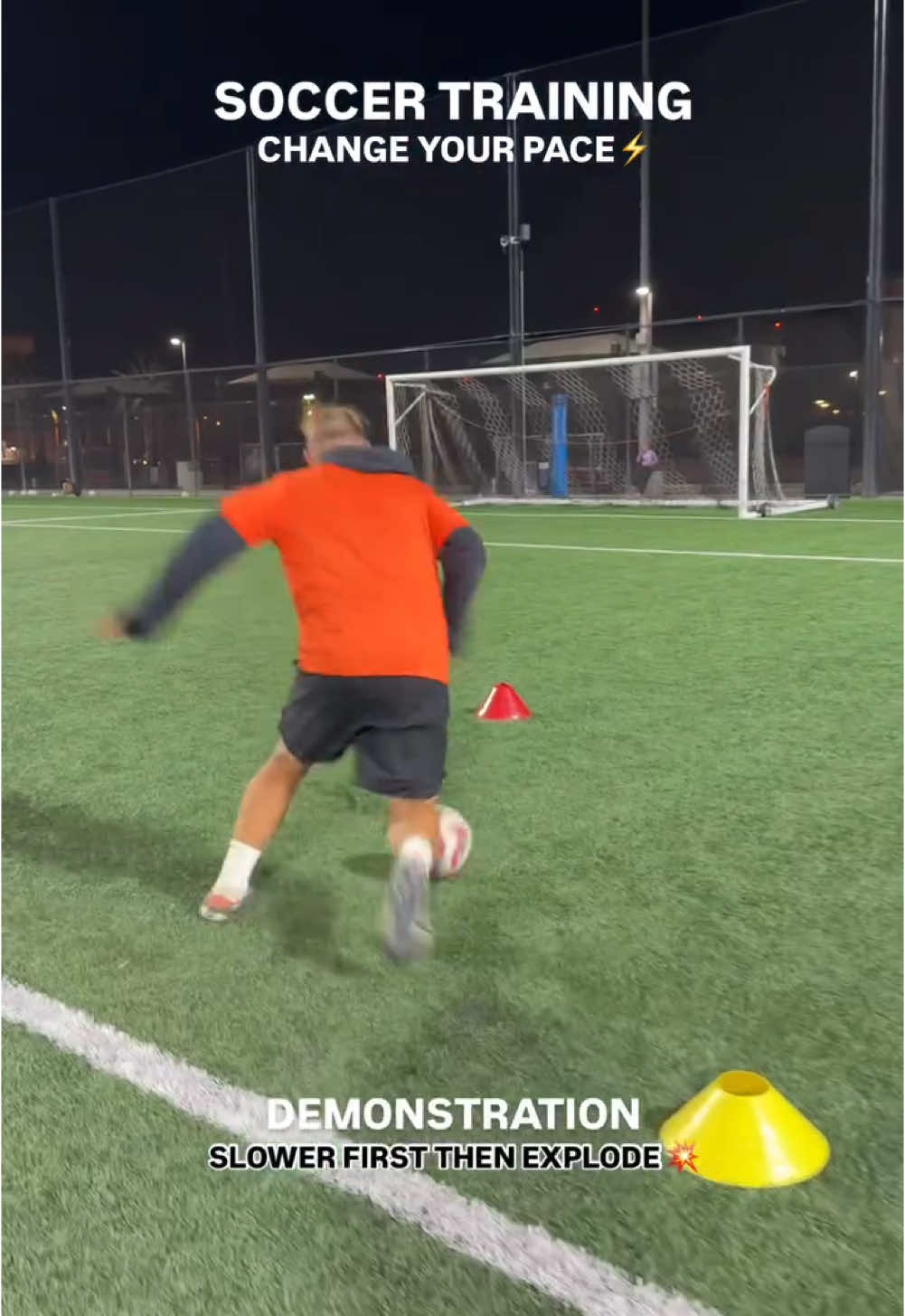Change Your Pace In Soccer ⚡️⚽️ #Soccer #soccerdrills #soccertraining #soccercoach 
