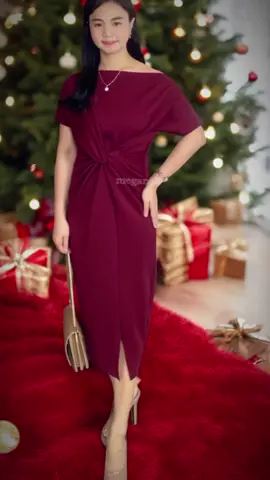 MEGANSHOPING - TIRA KNOT DRESS MIDI PESTA BRIDESMAID PREMIUM #tira-knotdressmidipestabridesmaidpremium