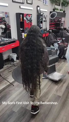 Never Had A Haircut. #fyp #kids #hair #viralvideo #longhair @Tyler Perry Studios 