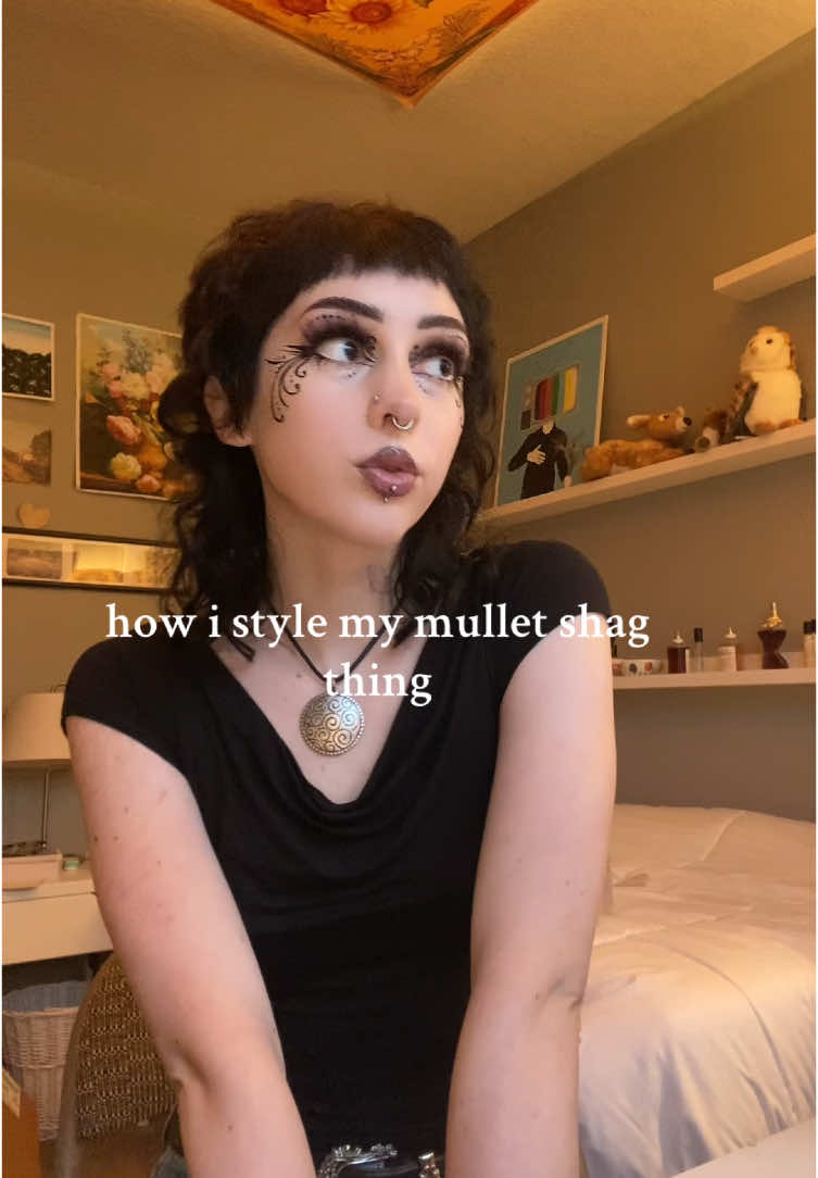and sorta yapping #hair #hairtutorial #fyp #mullet #shag #stylingmullet 