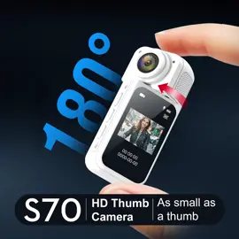 pov camera, 180° rotating lens, 1.47'' IPS screen, 35.6 grams.