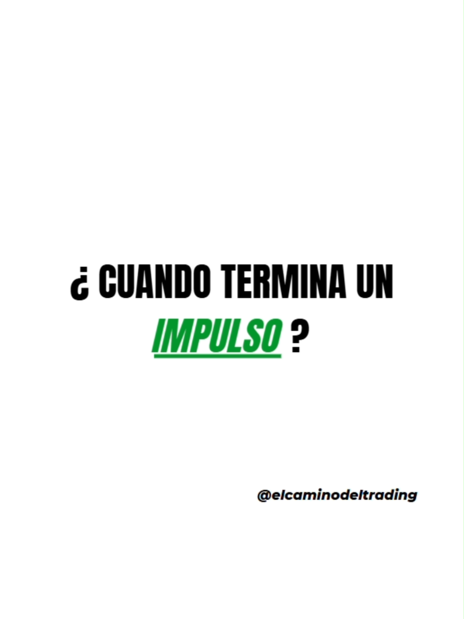 ¿Cuando termina un impulso? Estructura de mercado #acciondeprecio #analisistecnico #trading