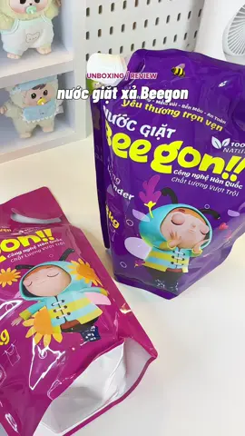 thơm mà sạch lắm ă 🤩🫧 #nuocgiatxa #nuocgiat2in1 #beegon #nuocgiatxabeegon #meobabyreview #fyp #xuhuong #unboxing #review 