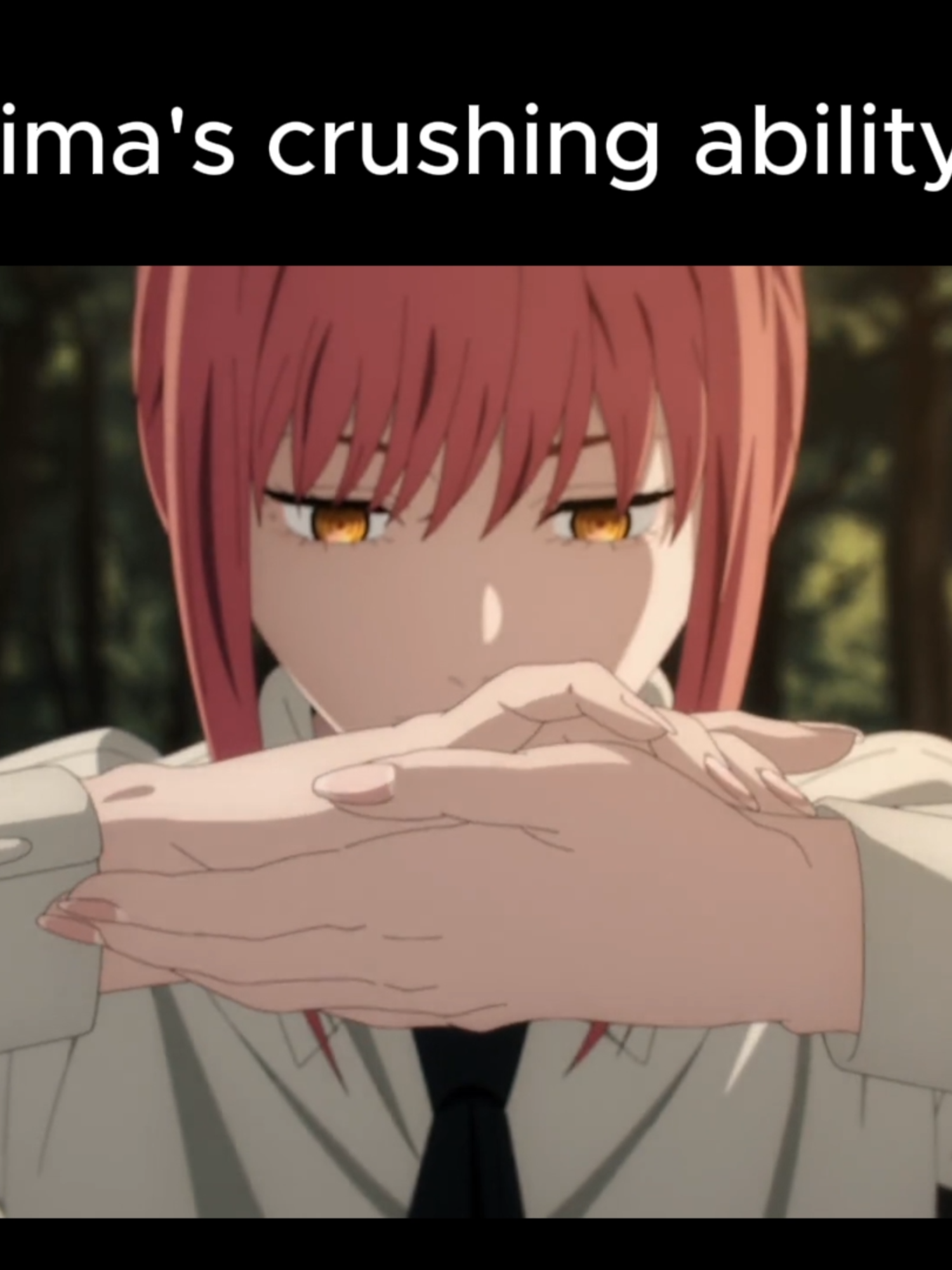 MAKIMA'S CRUSHING ABILITY 🥶 #makima #chainsawman #highlights