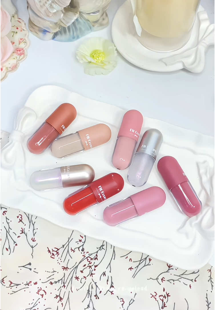 Bentuk kapsul mini🎀 #lipcream #lipgloss #fitcolors 