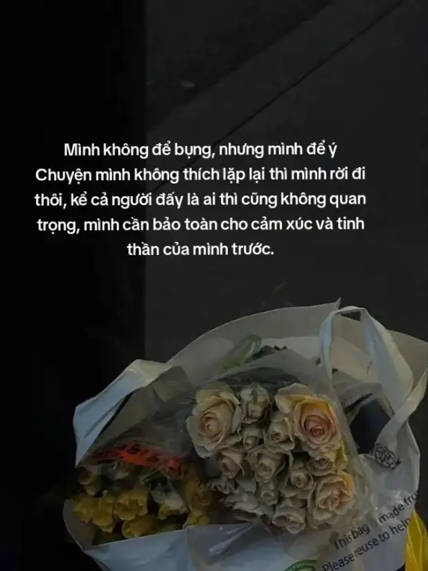 Mình không để bụng, nhưng mình để ý Chuyện mình không thích lặp lại thì mình rời đi thôi, kể cả người đấy là ai thì cũng không quan trọng, mình cần bảo toàn cho cảm xúc và tinh thần của mình trước. #fyp  #foryou  #trucie🐼 