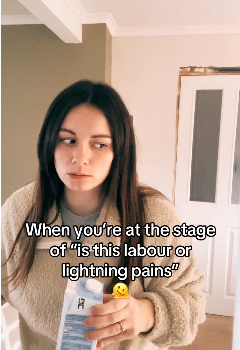 It’s a waiting game… will the waters go or won’t they 😂 #watersbreaking #lightningcrotch #thirdtrimester #pregnanttiktok #pregnancytiktok #mummemes #memes #mumlife #relateable #mumsoftiktokuk #pregnantmama #labourpains #maternityleave 