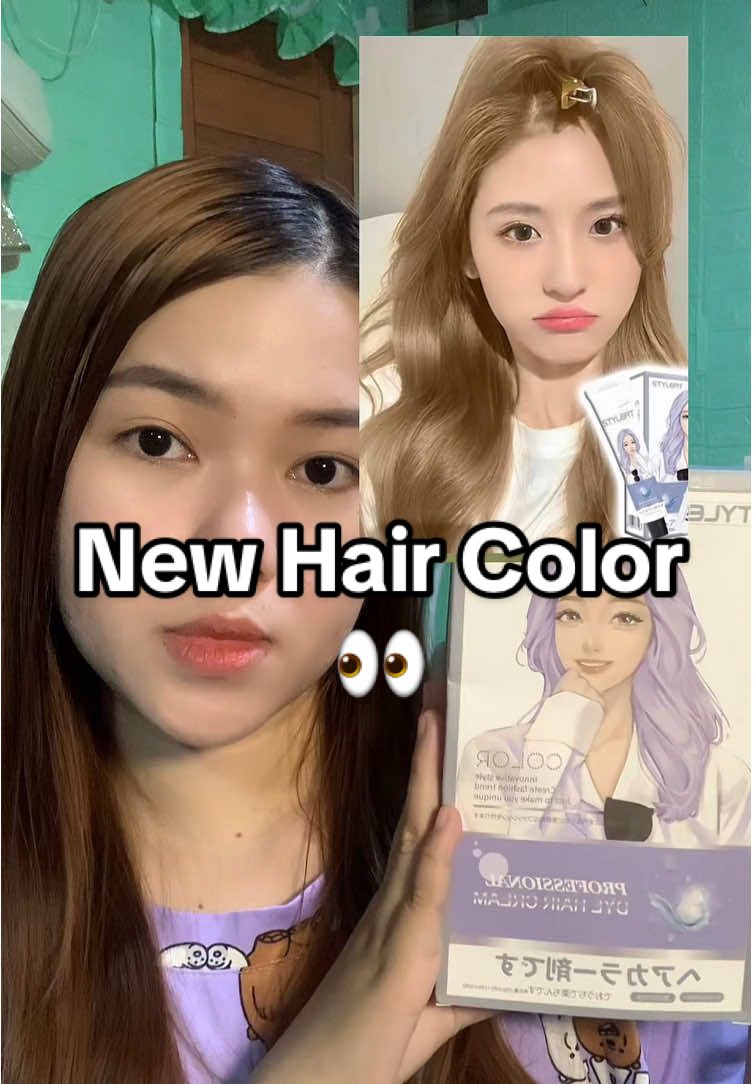 Ambilis lang makakulay nito kahit 30 minutes mo lang ibabad kulay na agad. #milkteaash  #milkteahaircolor  #haircolorformorena  #haircolorrecommendations  #lighthaircolor color  #stylefithaircolor 