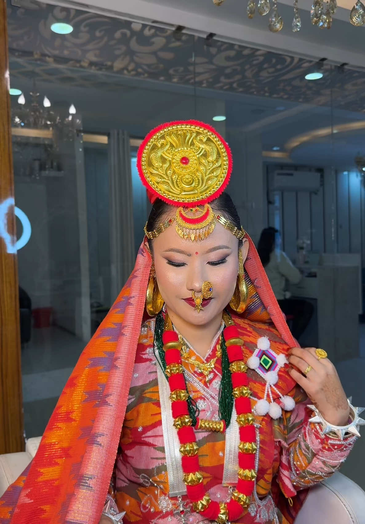 Our most splendid limbu bride 👰‍♀️@Our Lavish House  ig- suj__makeup #limbusong #limbubride #sujbride #ourlavishhousemakeupstudionunisexsalon #urlabarimorang #fypシ゚ 