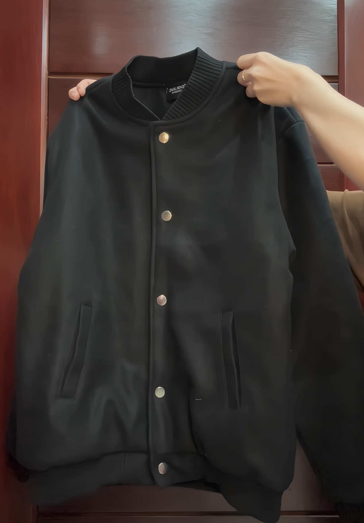 Áo khoác bomber trần bông #julido #review #oufit #fyp 