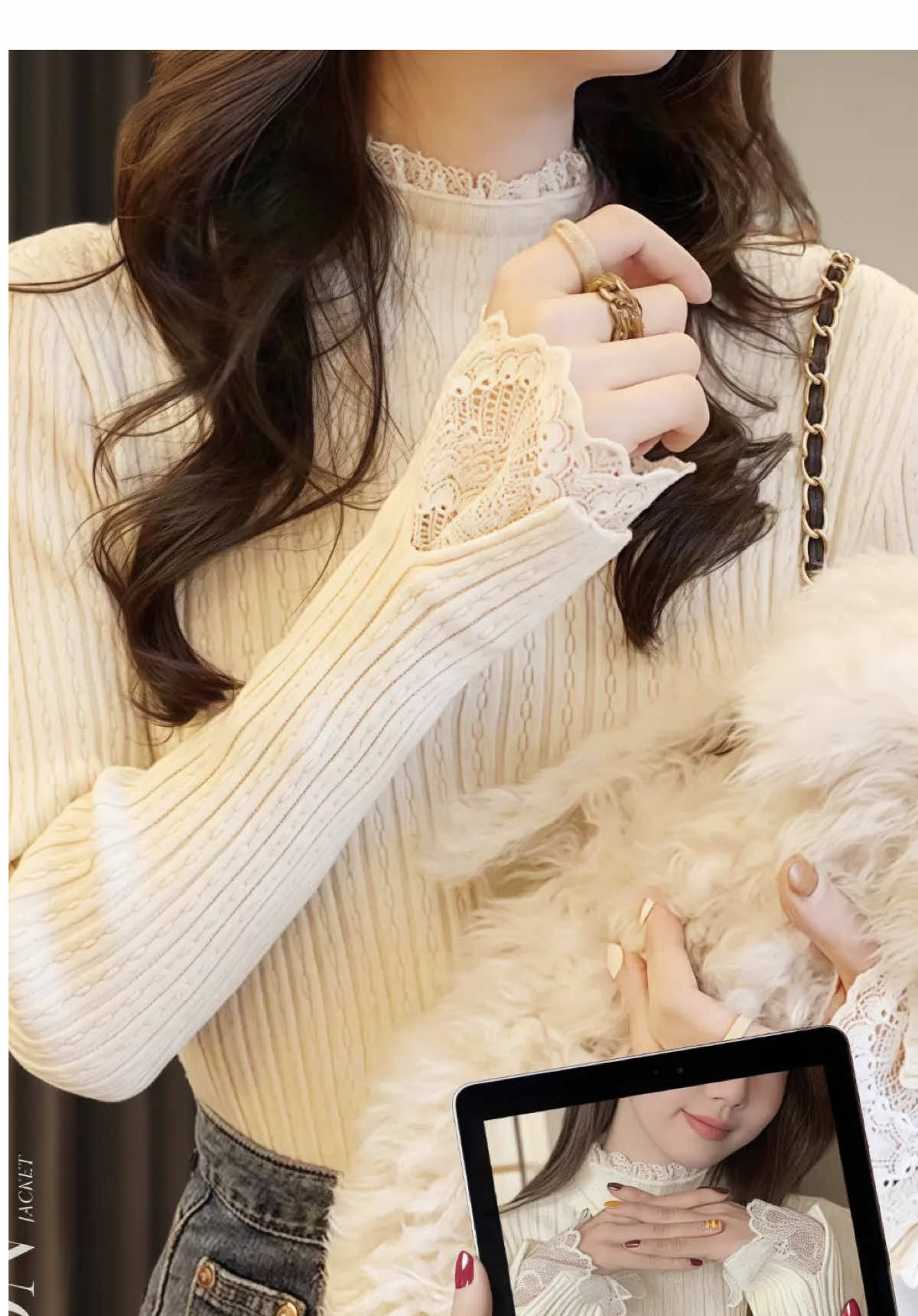 Phối đồ dễ dàng cùng áo len dệt kim mix ren mềm. Đủ size cho các nàng 😍 #xuhuong #trending #windystore #Outfit #mỗingàymộtoutfit #phốiđồđẹp 