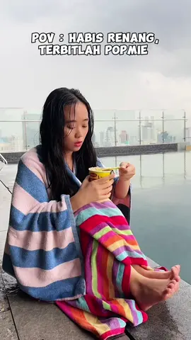 POPMI BERASA MAKANAN MEWAH KALAU MAKAN SEHABIS RENANG !!! #makan #enak #fyp 