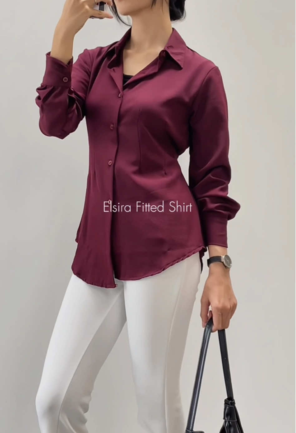 Fitted shirt for daily #fyp #fypシ゚ #soundviral #outfitidea #kemeja #kemejawanita #msrclothing #foryou  