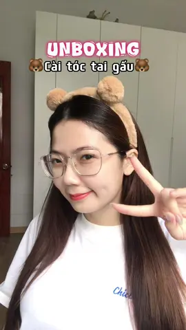 Cài tóc tai gấu cute quải cả chưởng 🐻🐻🐻 #review #phukientoc #caitoctaigau #yennganreview 