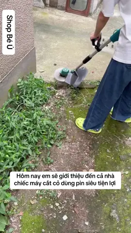 Máy cắt cỏ cầm tay dùng pin siêu tiện lợi tết tới nơi rồi múc ngay em này dọn vườn thôi ạ #máycắtcỏdungpin #viral 