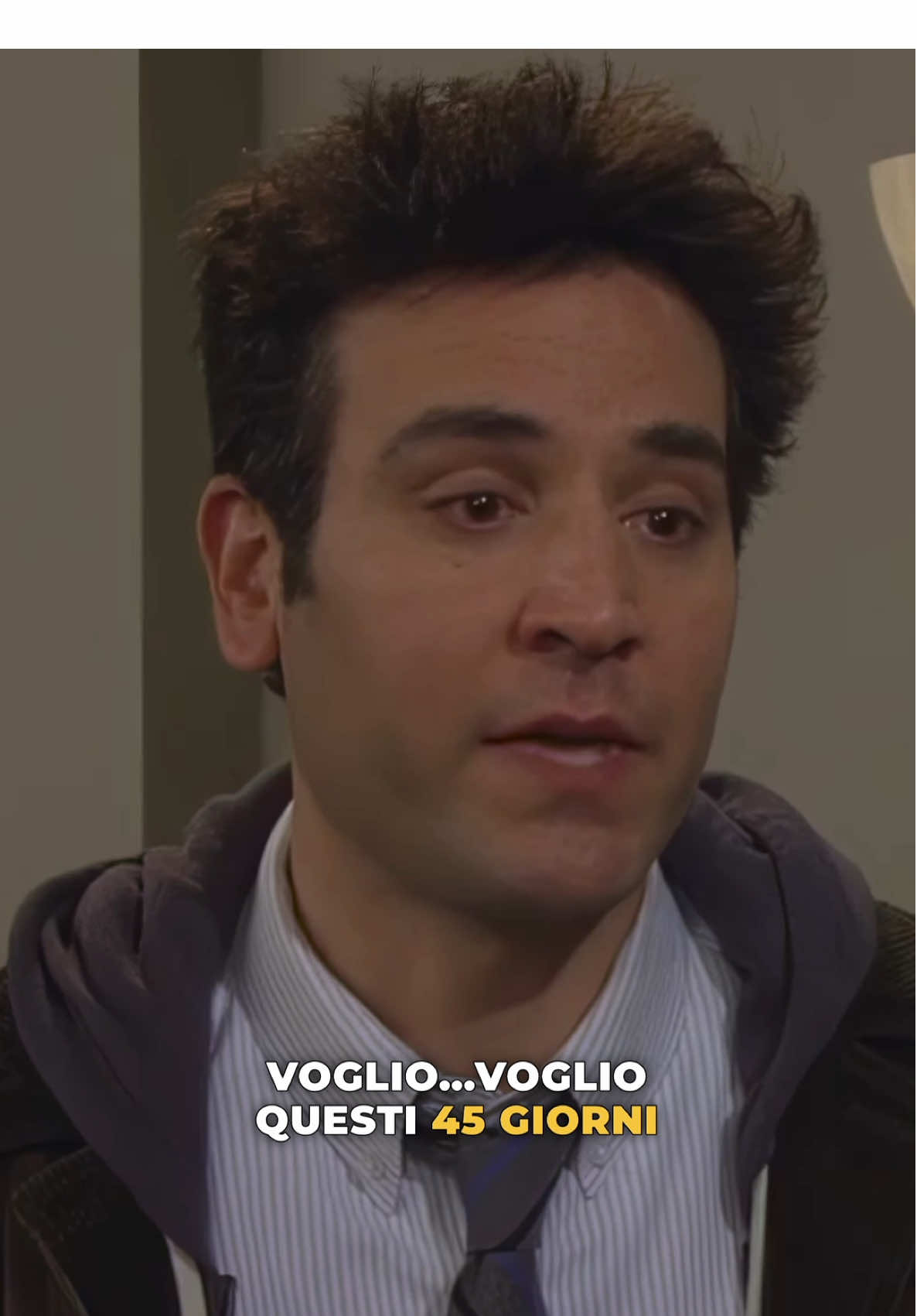 “Voglio questi 45 giorni” il discorso di Ted Mosby alla moglie prima di incontrarla #howimetyourmother #tedmosby #amore #virale #tracy #frasi #disneyplus #serie 