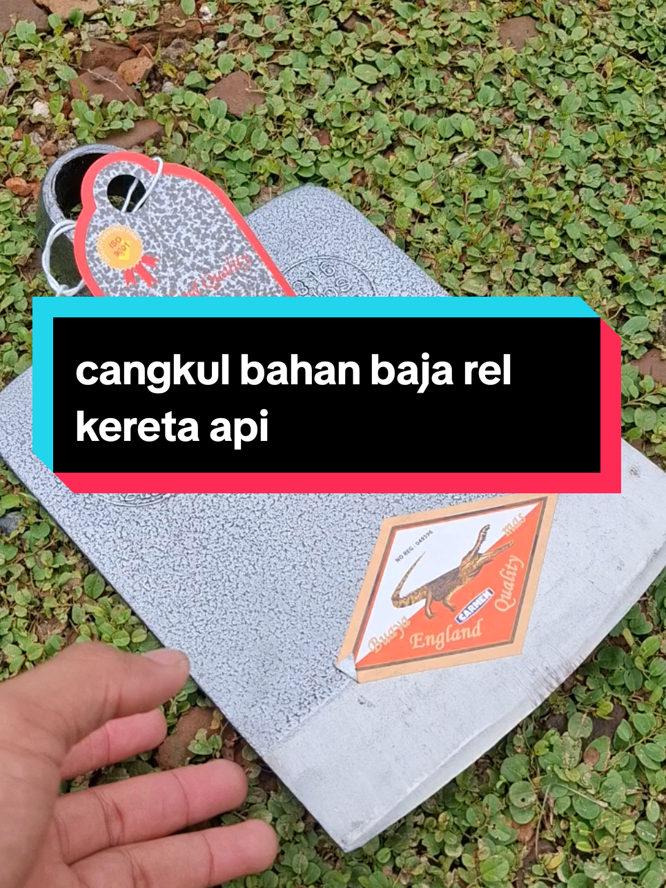 cangkul buaya mas berbahan baja rel kereta api #cangkul #cangkultanah #antilengket #bahan #baja #alat #kebun #berkebun #petani #fypシ #masukberanda 