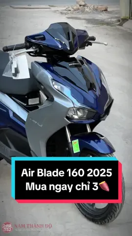 Honda Airblade 160 2025 dành cho các anh trai công sở, lãi xuất cực thấp đến ngay Nam Thành Đô #honda #ab160 #airblade #tragop #xetayga #xemaynamthanhdo #viral 