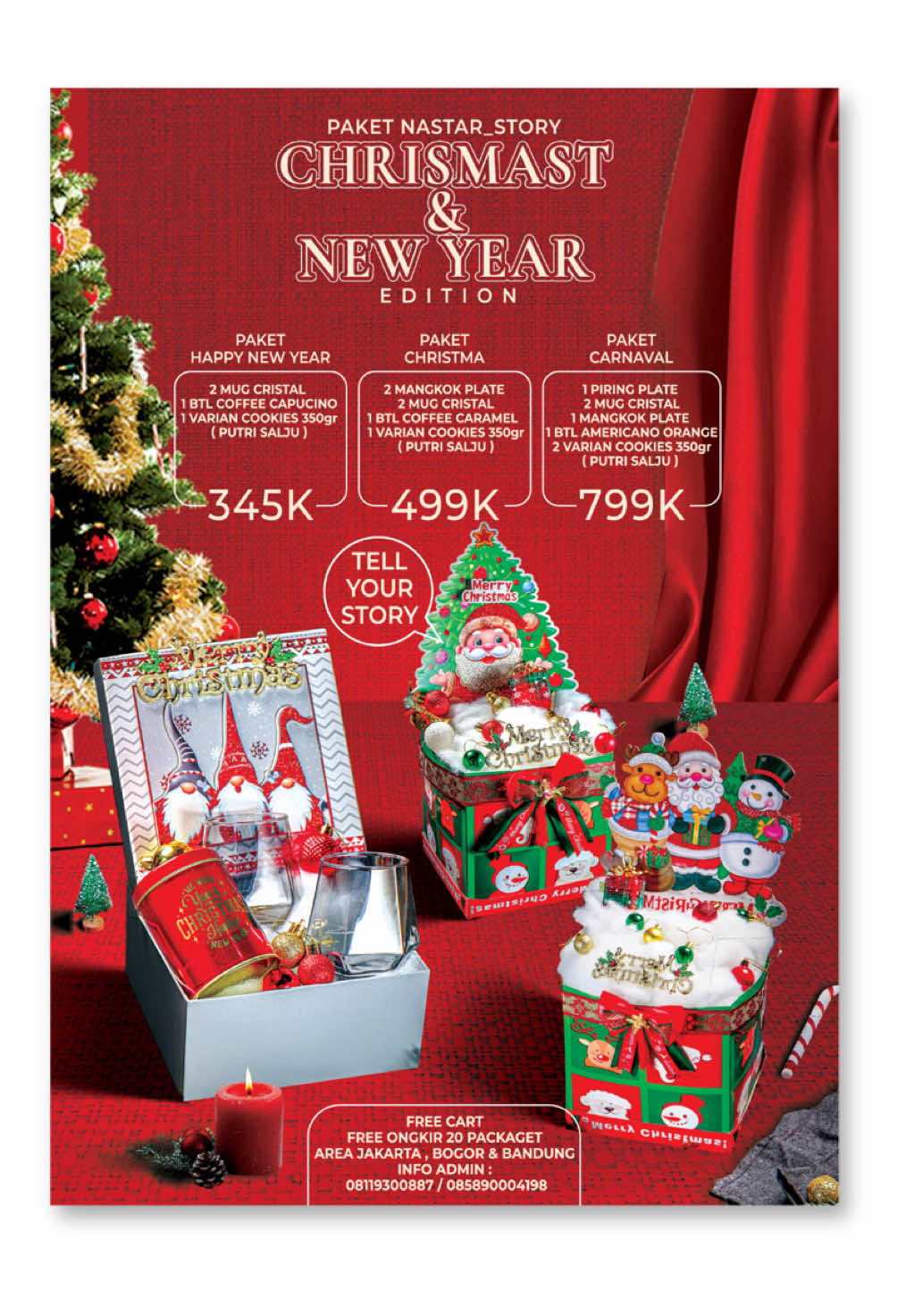Christmas Hampers Poster design #christmas #christmashampers #natal #posterdesign #bannerdesign #desaingrafis 