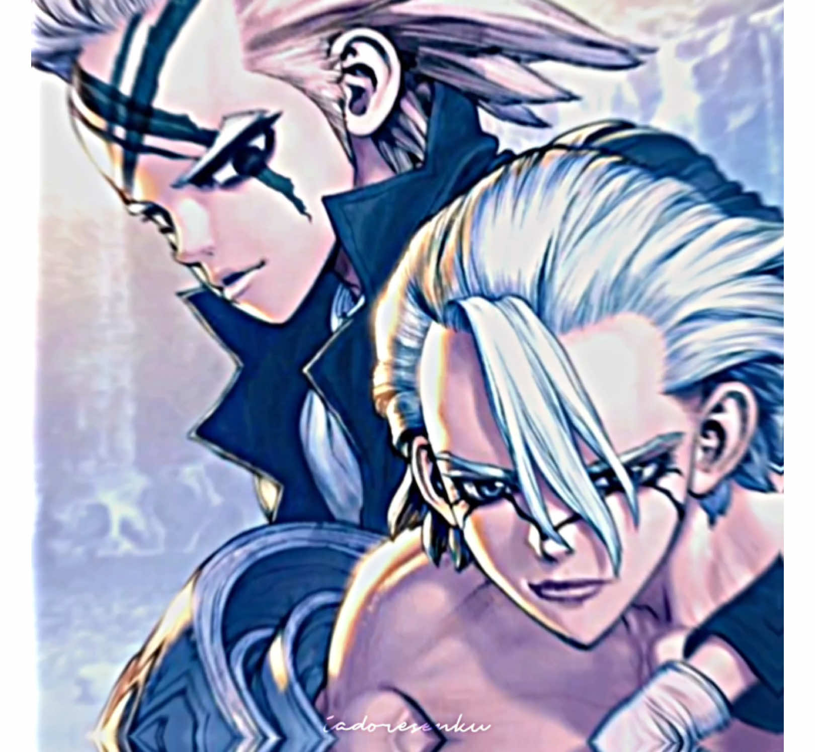 sdt: @#1stanxenofan 🚬✖️lunalv🩷⭐️ | 3/? DEDICATING ALL MY STANXENO EDITS FOR YOU & YOUR BIRTHDAY 💗 AAAAA THEY ARE REALLYYY A DYNAMIC DUO!!! 🥹💋 #drstone #drstoneanime #drstonemanga #stanleysnyder #xenohoustonwingfield #stanxeno #stanxenocanon #fyp 