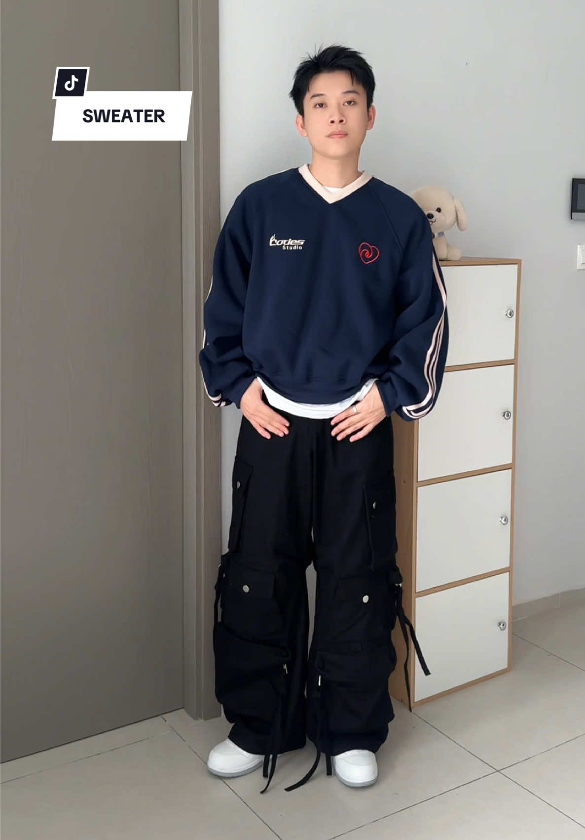 Áo sweater nỉ bông CODES STUDIO 👏  #outfit #goclamdep #aosweaternamnu #sweaternibong #codesstudio #bứtphá #iamloc1108 