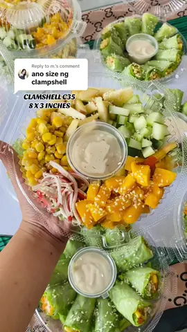 Replying to @m. #saladcontainer #clamshells 
