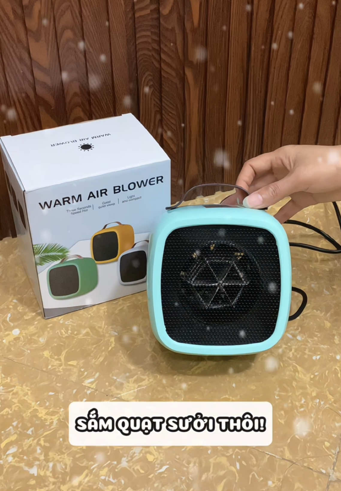 Quạt sưởi ấm công suất 500w để bàn tiện lợi #hadahomedecor #xuhuong #quatsuoimini #quatsuoiam #maysuoiam #maysuoimini 