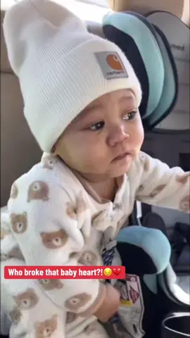 The baby is not mad, he's just disappointed😔💔😭 SO SAD💔