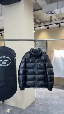 Prada classic triangle down jacket!      Size: 48-50-52-54-56.                         #downjacket #prada #pradadownjacket #downjackets #menjackets #winterjacket #winterfashion #ootdinspo #fyp #fypシ 