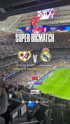 RAYO VALLECANO VS REAL MADRID #jadwalbola #laliga #ligaspanyol #rayovallecano #realmadrid #foryou #foryoupage #fyp #bolacek 